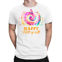 Happy Fall Y’all Pumpkin Leopard Its Fall Yall T Shirt T-shirt | Artistshot