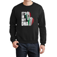 Mexican Italian Dna Heritage Nationality Flag Crewneck Sweatshirt | Artistshot