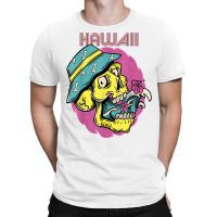 Hawaii Skull Vacation Surfing With Funny Skulls T Shirt T-shirt | Artistshot