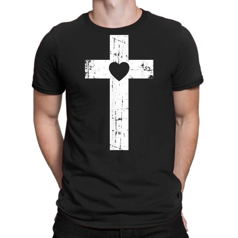 Heart Cross   Novelty Christian Faith T Shirt T-shirt | Artistshot