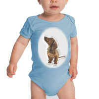 A Happy German Shepherd Mix Bhis Tongue Hangi Baby Bodysuit | Artistshot