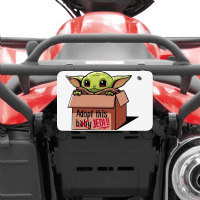 Adopt A Baby Mandalorian Baby Yoda Atv License Plate | Artistshot