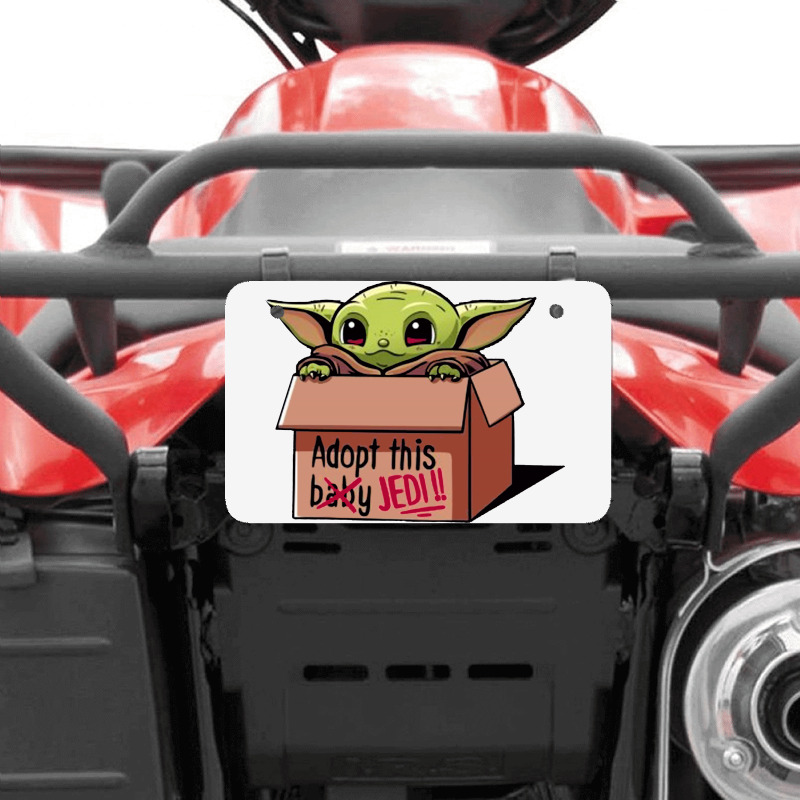 Adopt A Baby Mandalorian Baby Yoda ATV License Plate by paulscott Art | Artistshot