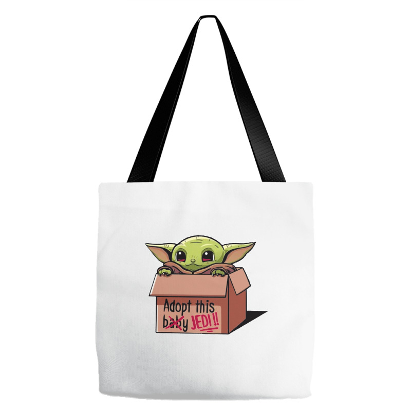 Adopt A Baby Mandalorian Baby Yoda Tote Bags by paulscott Art | Artistshot