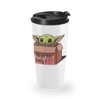 Adopt A Baby Mandalorian Baby Yoda Travel Mug | Artistshot