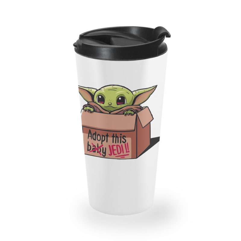 Adopt A Baby Mandalorian Baby Yoda Travel Mug by paulscott Art | Artistshot