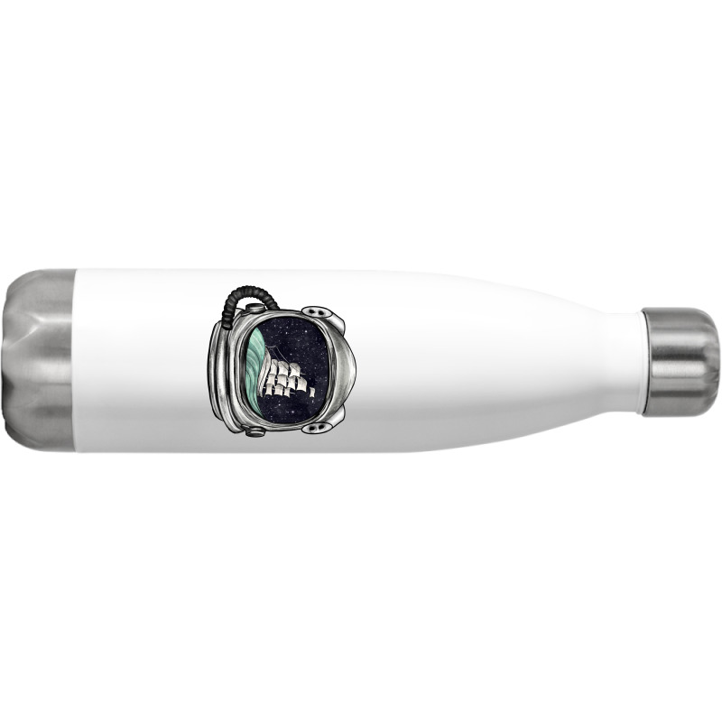 Astronaut And Ship Stainless Steel Water Bottle | Artistshot