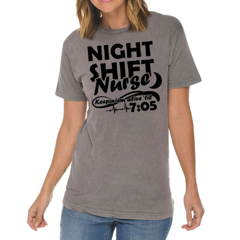 Night Shift Nurse Vintage T-shirt | Artistshot