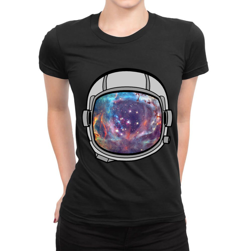 Space Helmet Ladies Fitted T-Shirt by joyo bobs | Artistshot