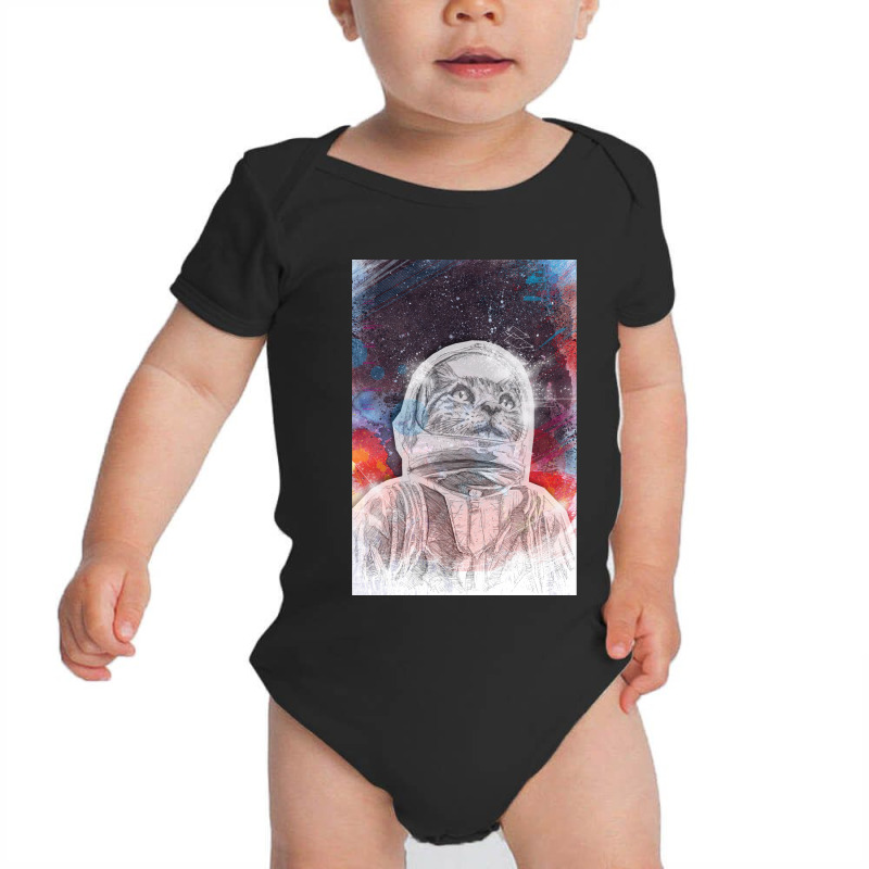 Space Cat Baby Bodysuit | Artistshot