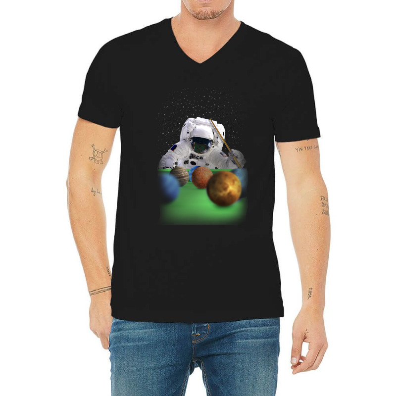 Space Snooker V-Neck Tee by joyo bobs | Artistshot