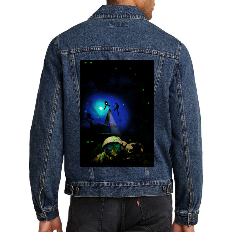 The Unknown Men Denim Jacket by joyo bobs | Artistshot