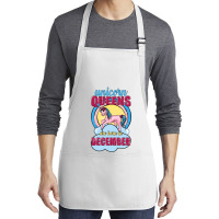 Unicorn Queens Are Born In December Medium-length Apron | Artistshot