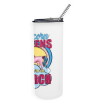 Unicorn Queens Are Born In March Skinny Tumbler | Artistshot