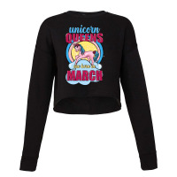 Unicorn Queens Are Born In March Cropped Sweater | Artistshot