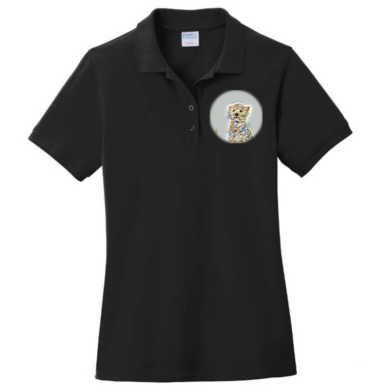 Beautiful Fun Young Boston Teing Jump And Run Ladies Polo Shirt by Kemnabi | Artistshot