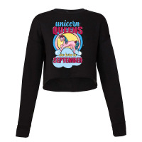 Unicorn Queens Are Born In September Cropped Sweater | Artistshot