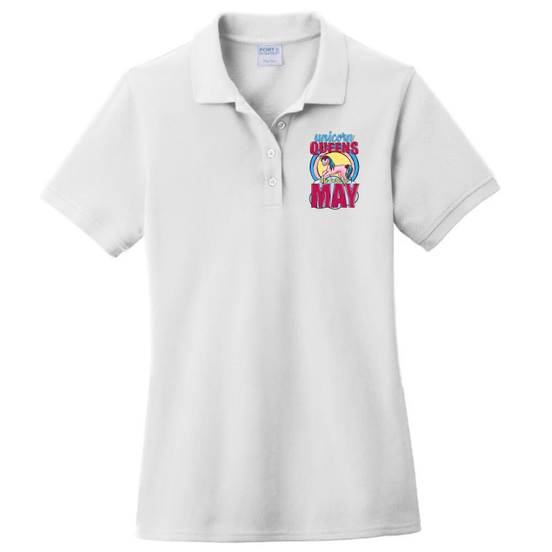 Unicorn Queens Are Born In May Ladies Polo Shirt | Artistshot