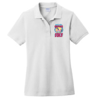 Unicorn Queens Are Born In July Ladies Polo Shirt | Artistshot