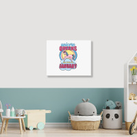 Unicorn Queens Are Born In January Landscape Canvas Print | Artistshot