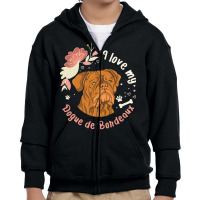 Dogue De Bordeaux T  Shirt Dogue De Bordeaux Owner Dog Gift T  Shirt Youth Zipper Hoodie | Artistshot