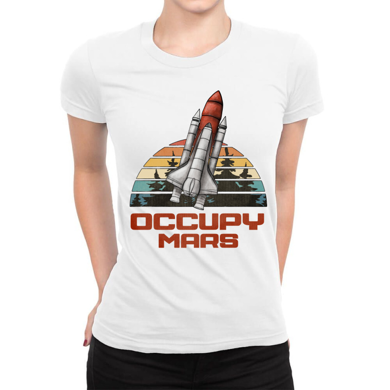 Occupy Mars Ladies Fitted T-shirt | Artistshot