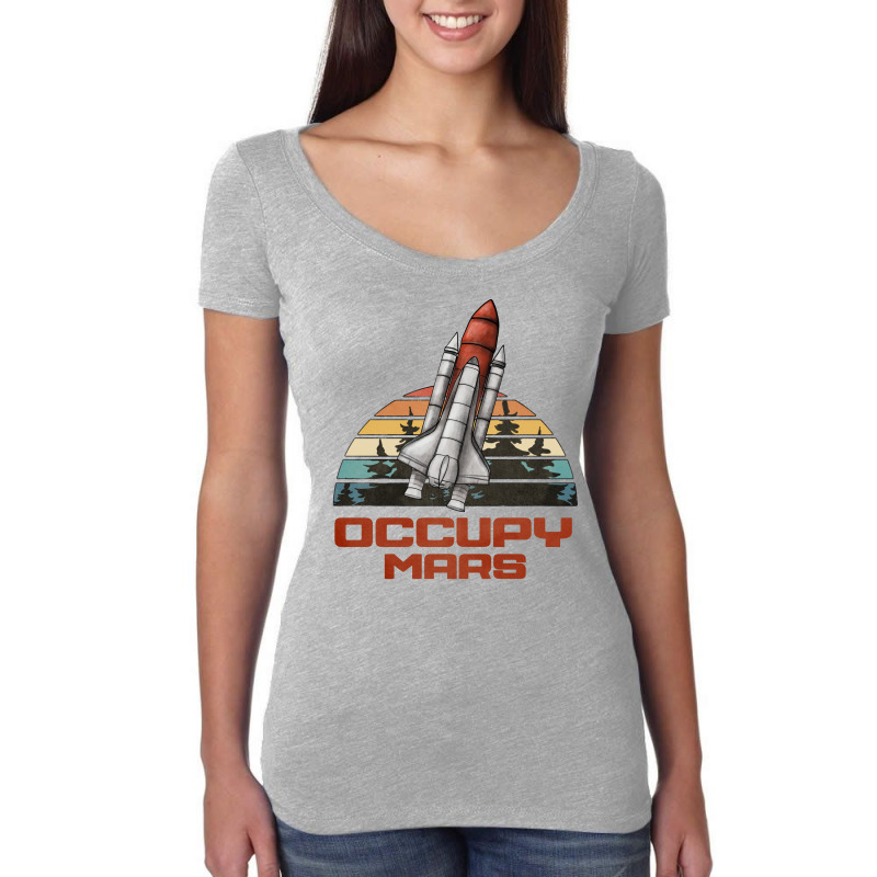 Occupy Mars Women's Triblend Scoop T-shirt | Artistshot