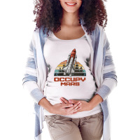 Occupy Mars Maternity Scoop Neck T-shirt | Artistshot