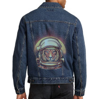 Fly Me To The Moon Men Denim Jacket | Artistshot