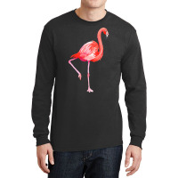 Flamingo T  Shirt Watercolor Exotic Flamingo 04 T  Shirt Long Sleeve Shirts | Artistshot