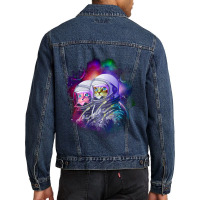 Galactic Cat Men Denim Jacket | Artistshot