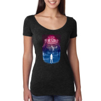 Fear Street Skull Silhouette Women's Triblend Scoop T-shirt | Artistshot