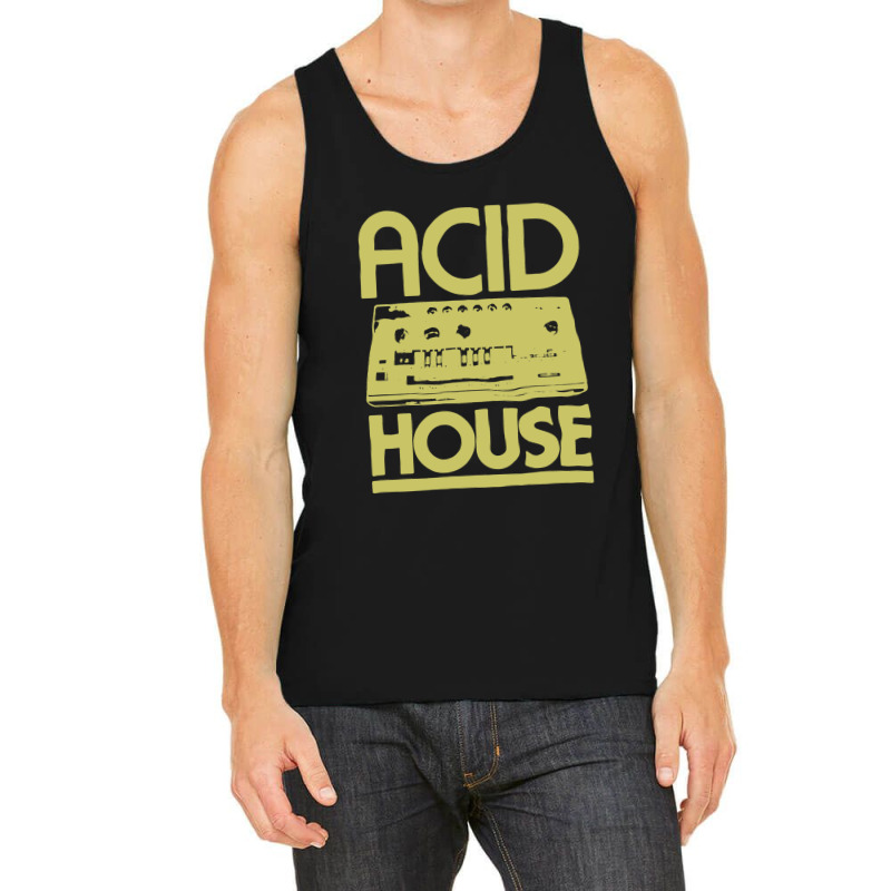 #acidhouse Bass #synth #iconichouse Music #synthesiser Dj #unofficial Tank Top | Artistshot