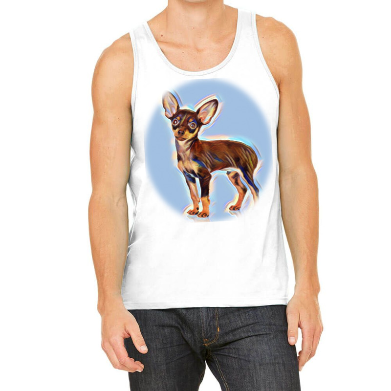 The Dog And Cat Lie Together.ed On White Background Tank Top by Kemnabi | Artistshot