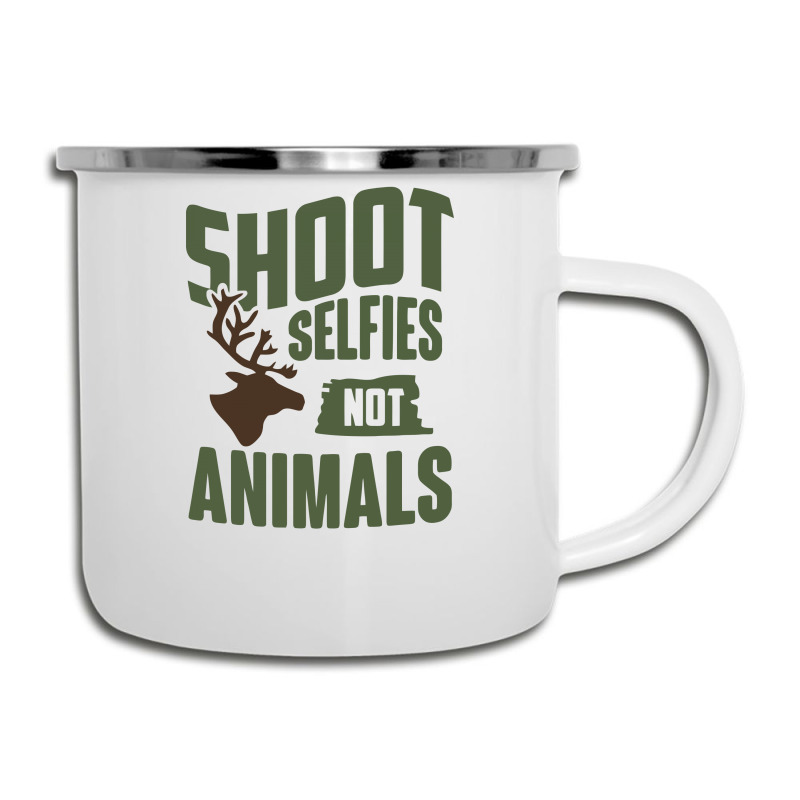 Shoot Selfies Not Animals Funny Camper Cup | Artistshot