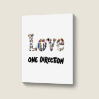 Love One Direction Portrait Canvas Print | Artistshot