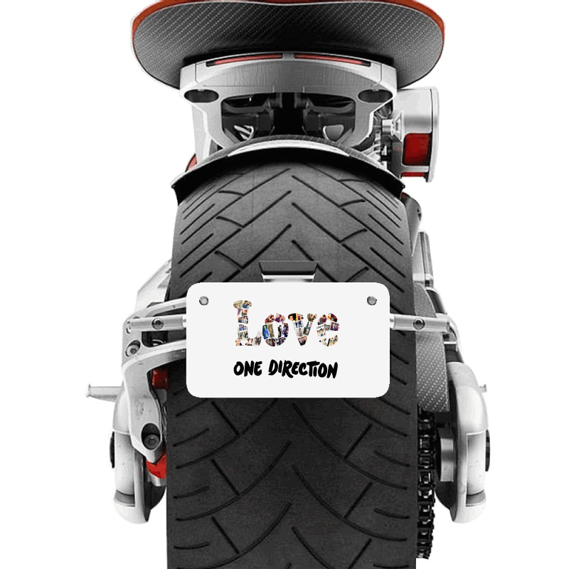 Love One Direction Motorcycle License Plate | Artistshot