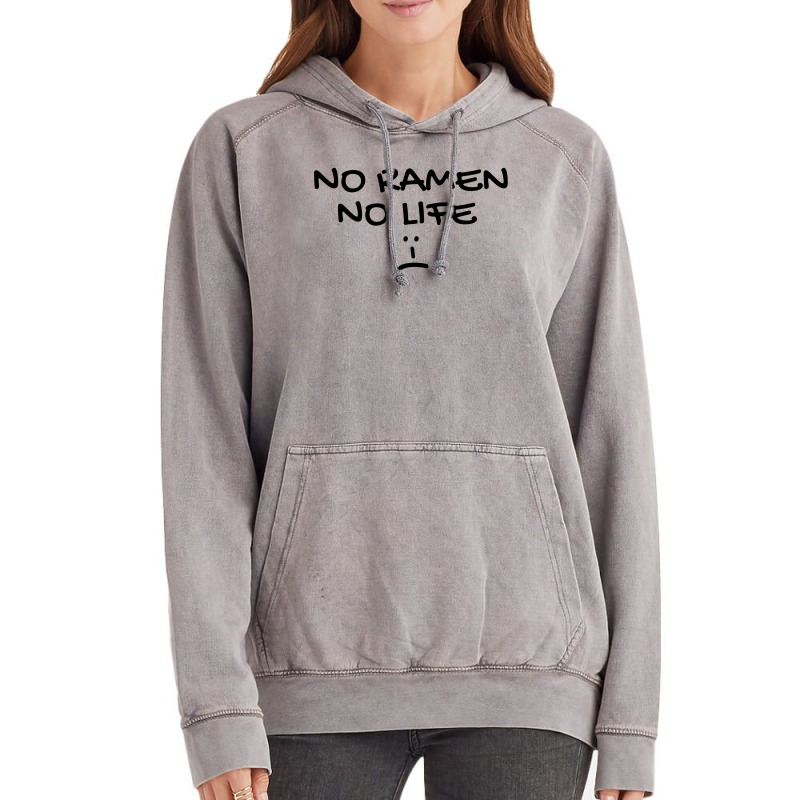 No Ramen No Life Sad Face | Ramen Noodles Lover Vintage Hoodie by Magasinfinite | Artistshot