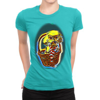 Dog With Ball Running From Che Ladies Fitted T-shirt | Artistshot