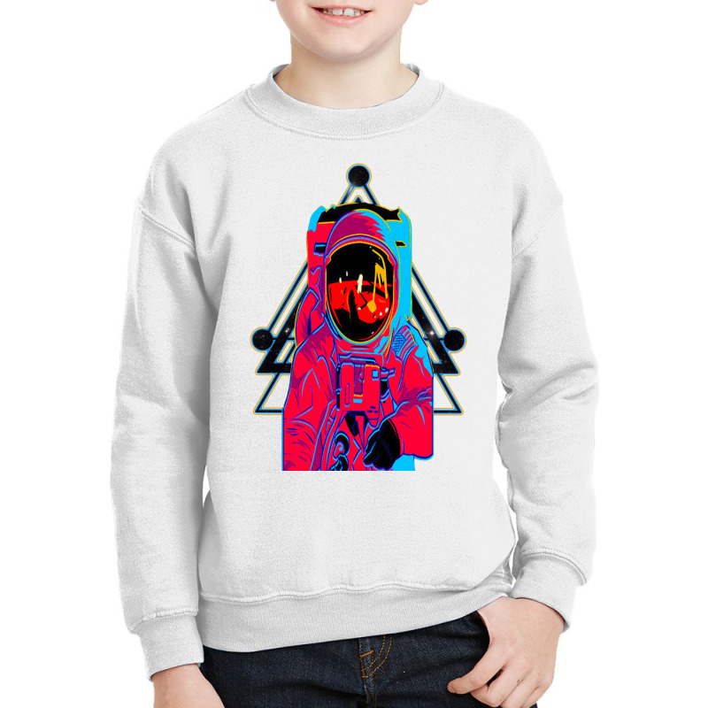 Galaxy Spaceman Youth Sweatshirt | Artistshot