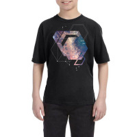 Geometric Abstract Space Art Youth Tee | Artistshot