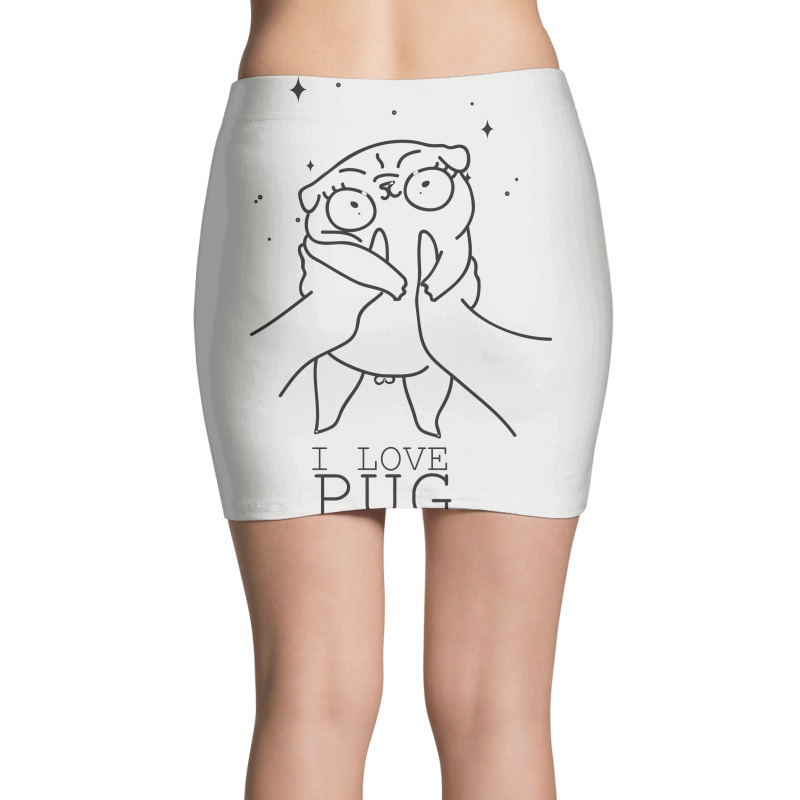I Love Pug Mini Skirts | Artistshot