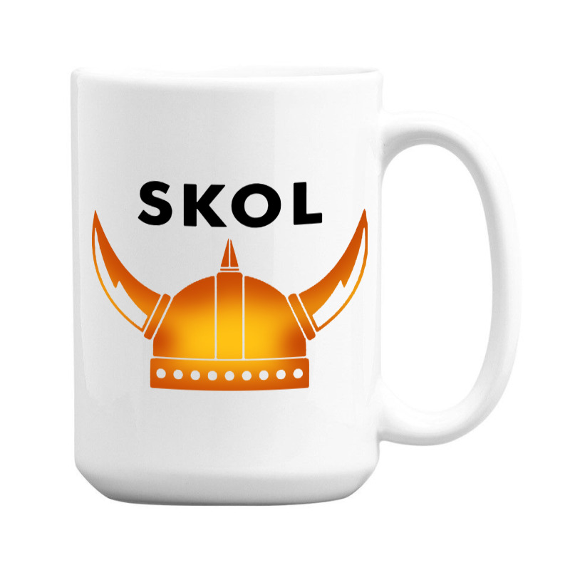 Skol Viking Helmet Minneapolis Miracle 15 Oz Coffee Mug | Artistshot