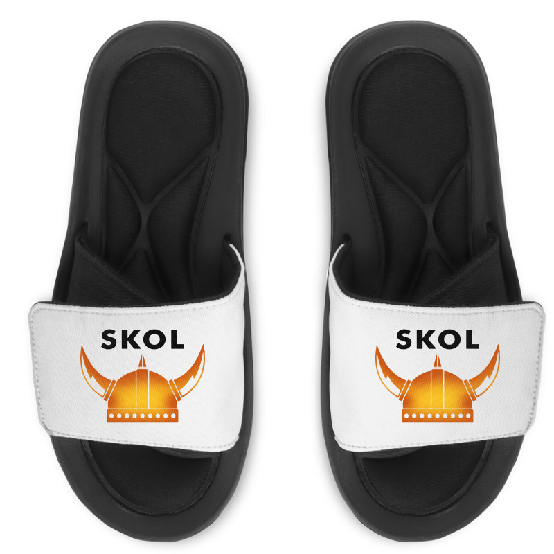 Skol Viking Helmet Minneapolis Miracle Slide Sandal | Artistshot