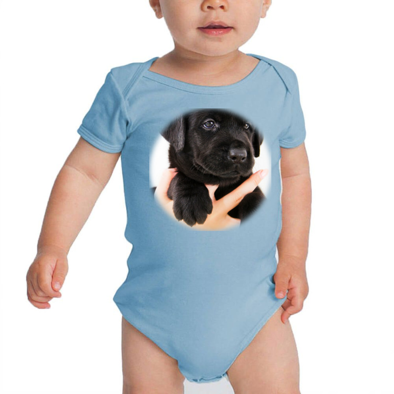 Happy Dog Running Through A M Baby Bodysuit by Kemnabi | Artistshot