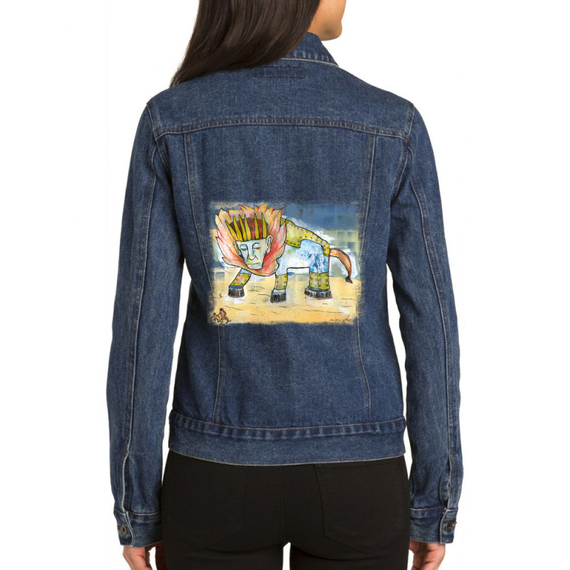 Hadhayosh Iii  T Shirt Ladies Denim Jacket by loveshop | Artistshot