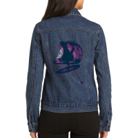 Hello Spaceman   Light Ladies Denim Jacket | Artistshot