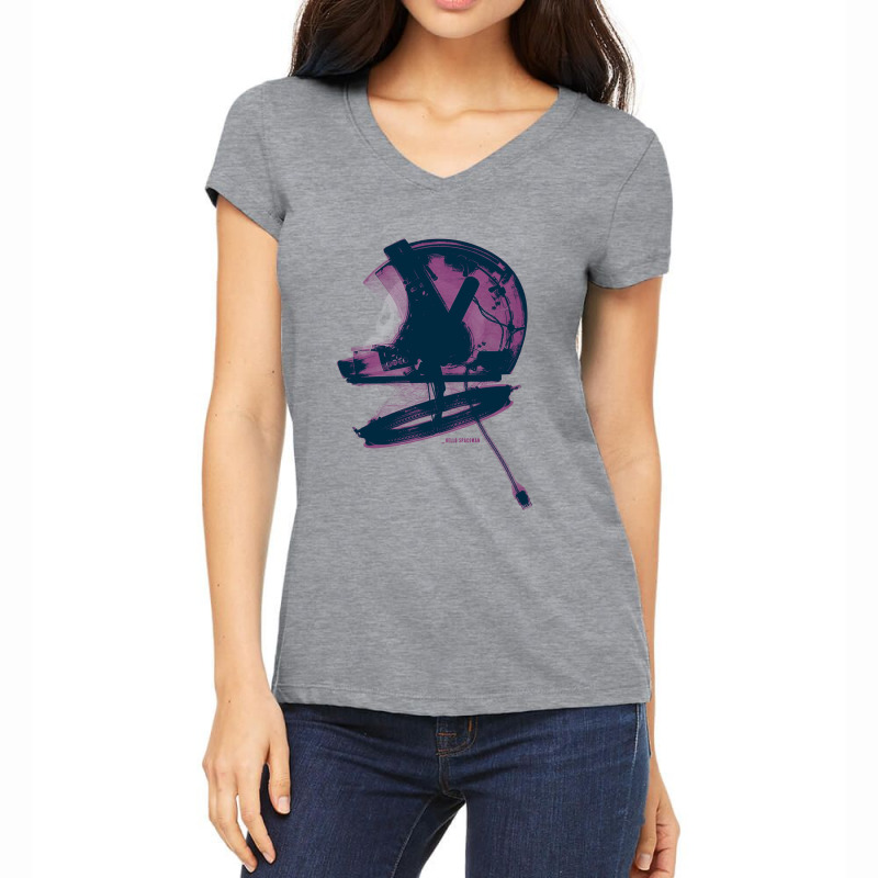 Hello Spaceman   Light Women's V-Neck T-Shirt by loveshop | Artistshot