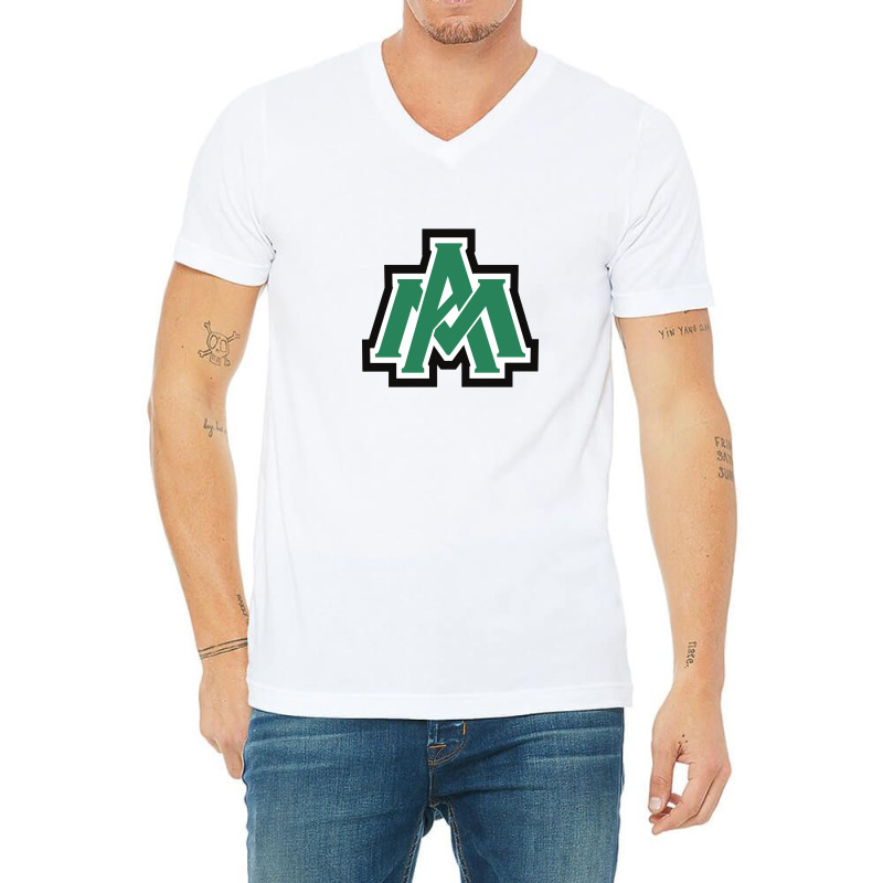 The Arkansas–monticello Boll Weevils And Cotton Blossoms V-Neck Tee by wildmaten | Artistshot