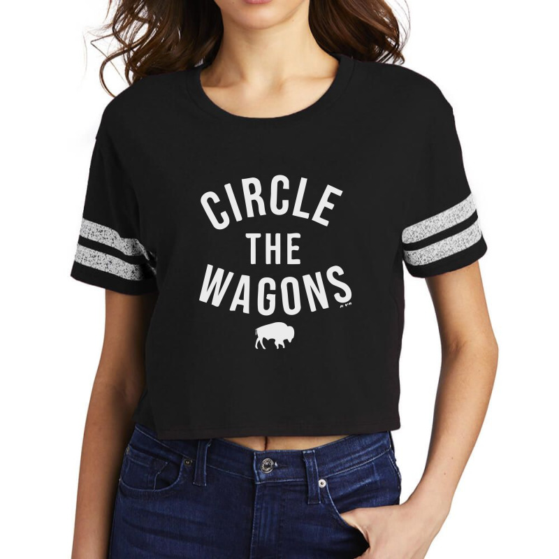 Circle The Wagons Scorecard Crop Tee by ThedistantT | Artistshot